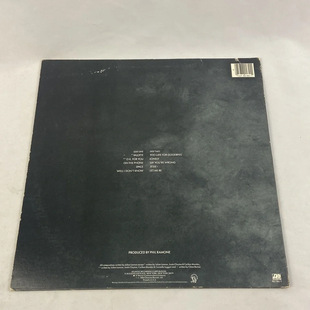 Julian Lennon Valotte 1984 Vinyl Record LP - Picture 3 of 9